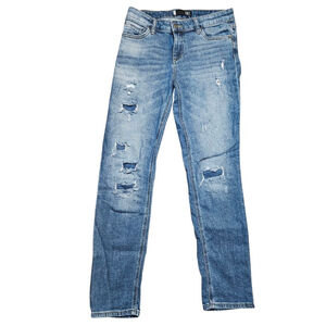 Kut from the Kloth Size 2 Catherine Boyfriend Mid Rise Blue Distressed Jeans